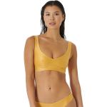 Top bikini scontati gialli XS in microfibra per Donna Rip Curl Mirage 