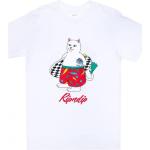 Magliette & T-shirt scontate bianche M di cotone mezza manica con animali Ripndip 
