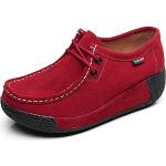 Sneakers larghezza E casual rosse numero 35,5 per bambini Rismart 