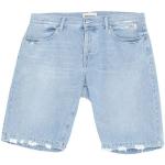 Pantaloncini blu di cotone tinta unita di jeans per Uomo ROY ROGERS 