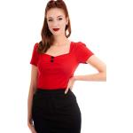 Bluse pin Up rosse 4 XL per Donna Ro Rox 