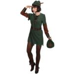 Costumi Cosplay verdi in poliestere per Donna Orlob Robin Hood Robin 