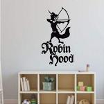 Adesivi murali in PVC autoadesivi con personaggi Robin Hood Robin 