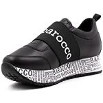 Sneakers larghezza E casual nere numero 38 di gomma per Donna Roccobarocco 