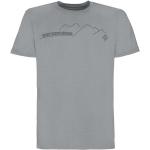 T-shirt tecniche scontate grigie 3 XL taglie comode in poliestere mezza manica per Uomo Rock Experience 