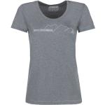 T-shirt tecniche scontate grigie M in poliestere mezza manica per Donna Rock Experience 