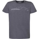 T-shirt tecniche scontate grigie S in poliestere mezza manica per Uomo Rock Experience 
