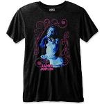 Rock Off Janis Joplin Unisex T-Shirt: Floral Frame