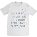 Rock Off Radiohead Unisex T-Shirt: Trapped (Back P