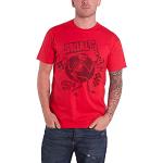 Rock Off Social Distortion Unisex T-Shirt: Speakeasy Checkerboard (Small) - Small - Red - Unisex