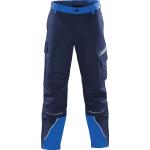 Pantaloni cargo da lavoro blu navy di raso 