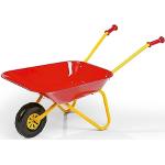 Carriola per bambini Rolly Toys (colore giallo/rosso, carriola da giardino, carriola in metallo, giocattolo per bambini dai 2,5 anni in su, portata 25 kg, attrezzo da giardinaggio per bambini) 27804