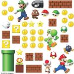 Adesivi murali multicolore Super Mario Mario 