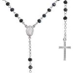 Collane classiche grigie a rosario per Donna Amen 