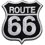 Route 66 Motorcycles Rocker Biker Patch ''6,5 x 8,3 cm'' - Toppa Patches Toppa Toppa Termoadesiva Toppa Termoadesiva Per Stoffa Ricamato Toppa Embroidered Patch Applicazioni Applique