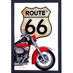 Route 66 - Specchio rettangolare serigrafato