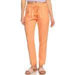 Pantaloni scontati arancioni XL di pizzo con elastico per Donna Roxy 