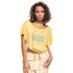 Magliette & T-shirt scontate gialle L in viscosa mezza manica con manica corta per Donna Roxy 