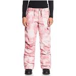 Pantaloni rosa L di tela tie-dye da sci per Donna Roxy 