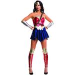 Costumi Cosplay blu L 4 pezzi per Donna Rubies Wonder Woman 