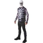 Rubie's - Kit costume ufficiale di Milite Teschio (Skull Trooper) di Fortnite, skin di gioco Nero Size Small, Chest 35-38 Inch