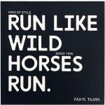 Run like wild horses run – fax’r tajrr