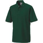 Russell - Polo in piqué resistente verde 4X-Large