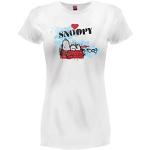 Magliette & T-shirt stampate bianche di cotone per Donna Snoopy 