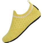 Pantofole larghezza E scontate casual gialle numero 35 traspiranti per l'estate per bambini Saguaro 