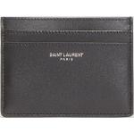 Porta carte di credito neri di pelle per Uomo Saint Laurent Paris 