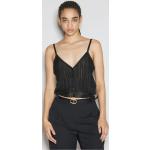 Accessori moda 95 cm neri XL di pelle per Donna Saint Laurent Paris 