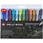 SAKURA Gelly Roll Moonlight Fine Gel-Kugelschreiber, Größe 6 (0,35 mm), fluoreszierend, 12 Stück