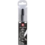 Sakura-Gelly Roll - Penna trasparente bianca e nera, set di 3 penne