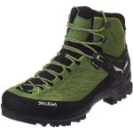 Stivali larghezza E scontati verdi numero 42,5 di pelle Gore Tex trekking per Uomo Salewa Mountain Trainer 