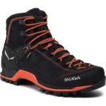 Scarpe nere numero 42 in pelle di camoscio Gore Tex da trekking per Uomo Salewa Mtn Trainer 
