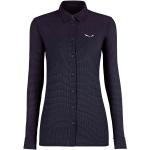 Salewa Puez Minicheck 2 Dryton Long Sleeve Shirt Blu S Donna