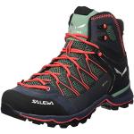 Scarpe larghezza E scontate verdi numero 40,5 Gore Tex impermeabili da escursionismo per Donna Salewa Mountain Trainer 