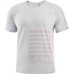 T-shirt grigie M traspiranti mezza manica da running per Uomo 