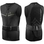 Salomon FLEXCELL Light Vest, Ski Body Protection Unisex-Adult, Black, XL