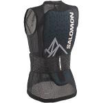 Salomon Flexcell Pro Vest, Protezione Schiena Sni Snowboard MTN da Donna: Protezione Adattabile, Traspirabilità, e Facile da Regolare, Nero, S