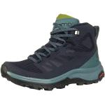Stivali larghezza E azzurri numero 36 Gore Tex impermeabili trekking per Donna Salomon Outline 