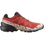 Salomon Scarpe Speedcross 6 Trail Running - Uk 7.5 - Fiery Red-Black-Safari