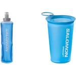 SALOMON Soft Flask 250ml/8oz 28 Borraccia Flessibile Unisex, Comfort, Valvola ad Alto Flusso, Facilità di utilizzo, Clear Blue & Soft Cup Speed 150ml/5oz Tassa Unisex, Accesso Facile, Clear Blue