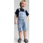 Salopette jeans blu di cotone per bambino di Mango.com 