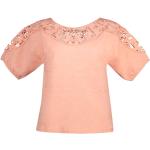 Magliette & T-shirt scontate rosa L di pizzo con scollo tondo mezza manica con scollo rotondo per Donna Salsa Jeans 
