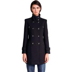 Salsa Jeans Long Duffle With Detail Coat Nero S Donna