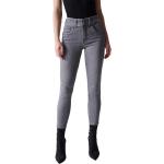 Jeans skinny scontati grigi di cotone con glitter per Donna Salsa Jeans 