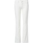 Jeans scontati bianchi di cotone raw denim 5 tasche per Donna Salsa Jeans 