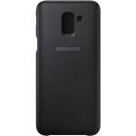 custodie Samsung Galaxy J6 nere a portafoglio per Donna 
