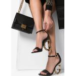 Sandali neri numero 37 di pelle con cinturino Dolce&Gabbana Dolce 